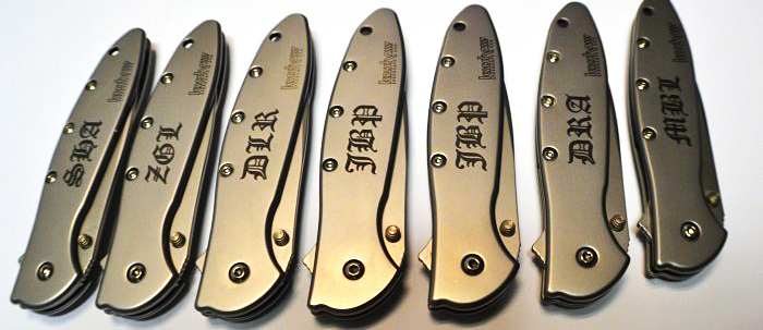 Custom Engraved Kershaw Knives