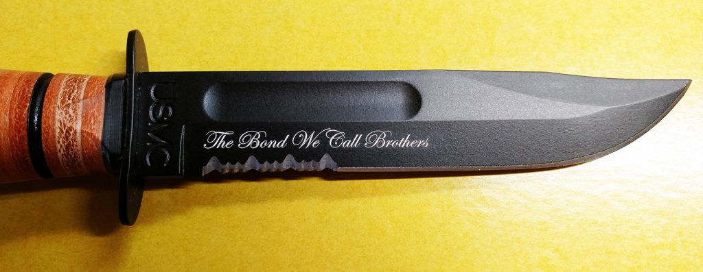 engraved knives